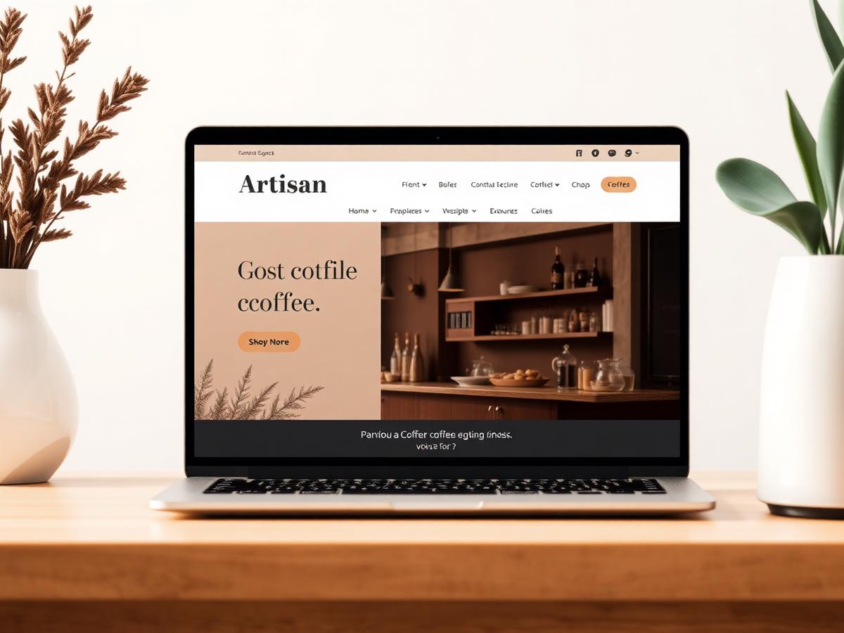 Coffee Shop website design by Apex Web Studio