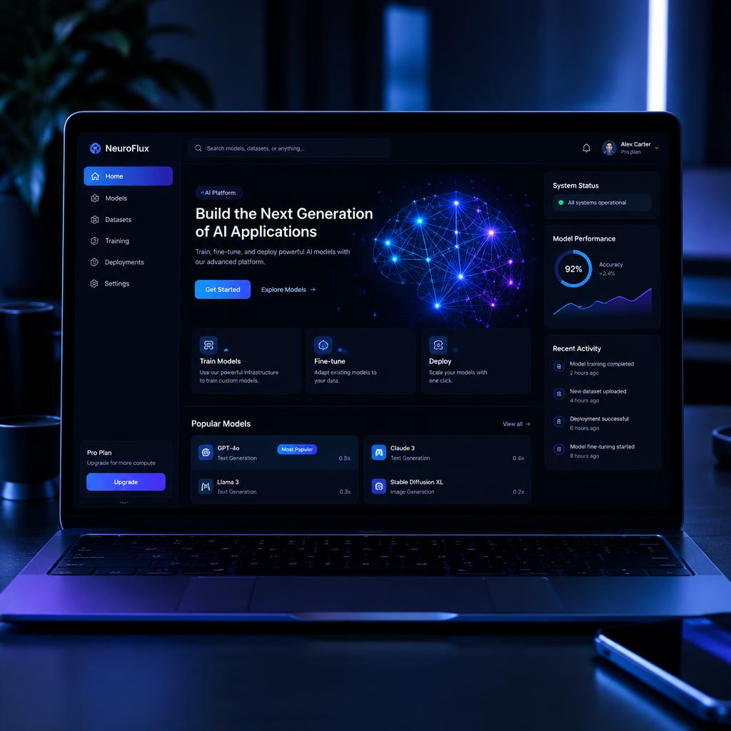 Nova AI Platform website design by Apex Web Studio